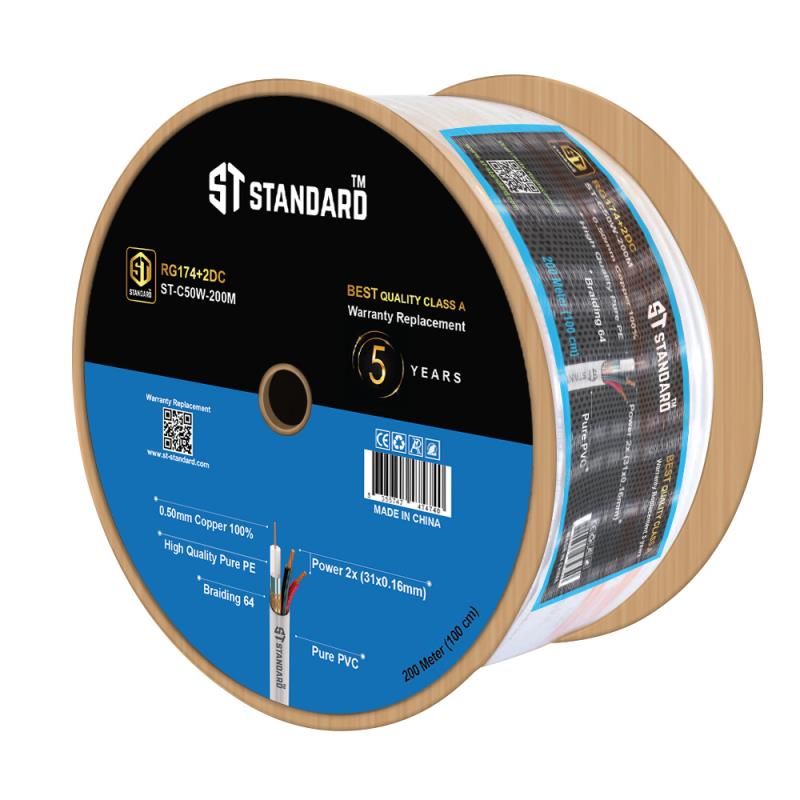 RG174 Coaxial Cable St C50W200M